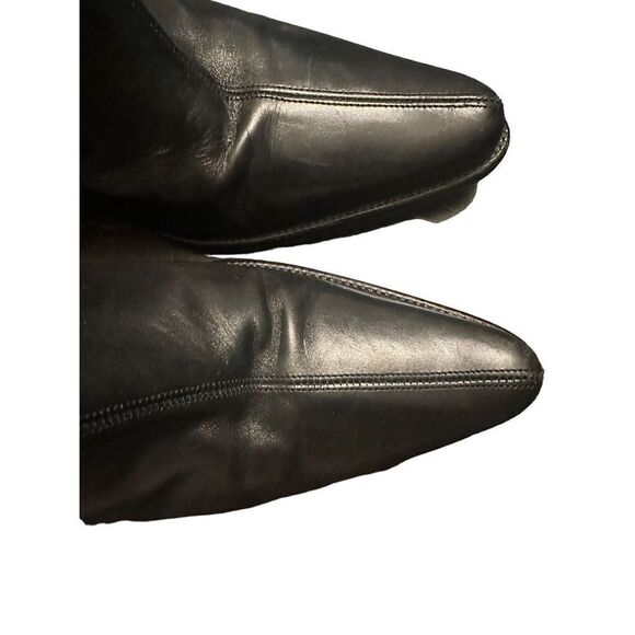 Donald J Pliner Leather Buckle Detail Heeled Booties - Picture 11 of 15